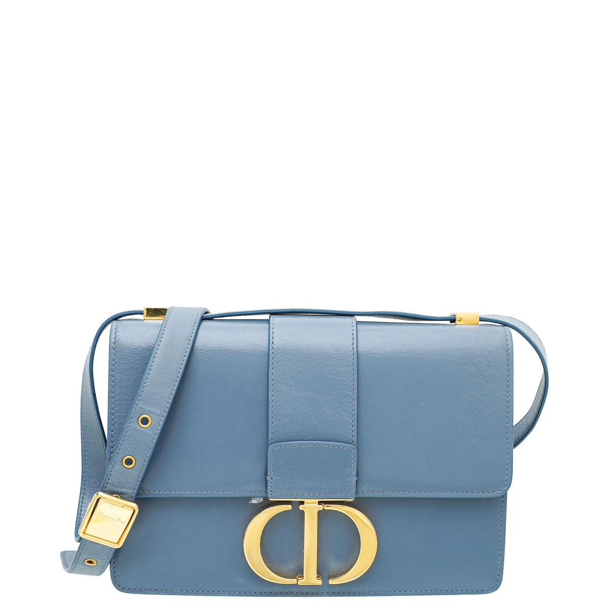 Christian Dior Blue 30 Montaigne Flap Medium Shoulder Bag