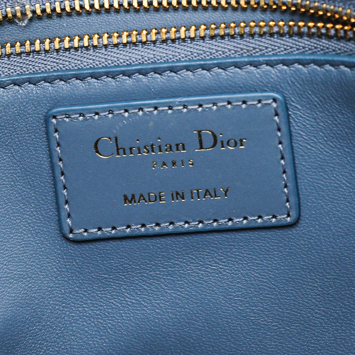 Christian Dior Blue 30 Montaigne Flap Medium Shoulder Bag