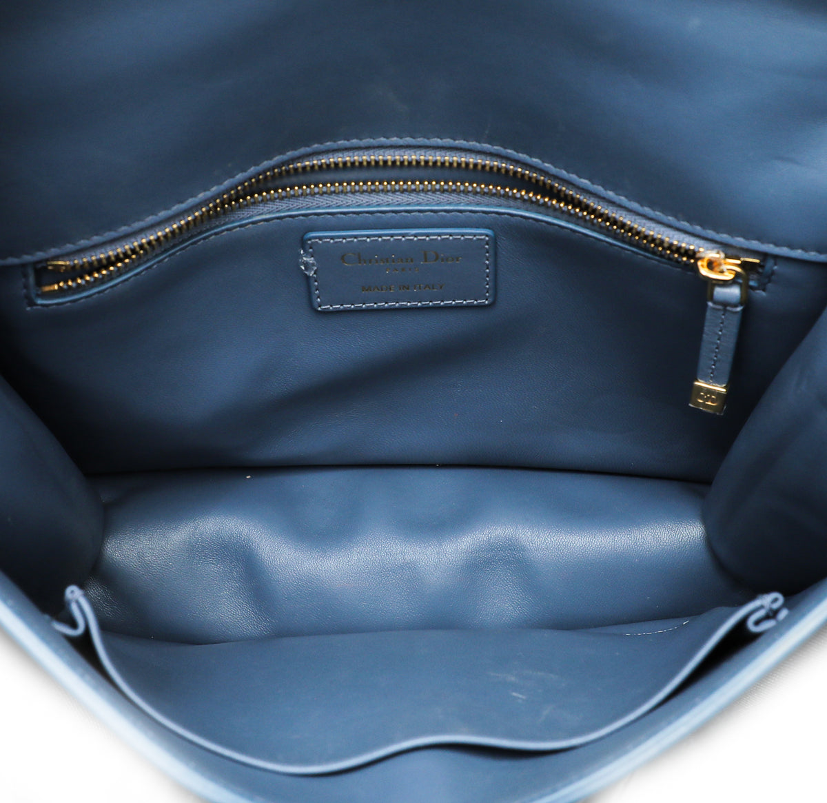 Christian Dior Blue 30 Montaigne Flap Medium Shoulder Bag