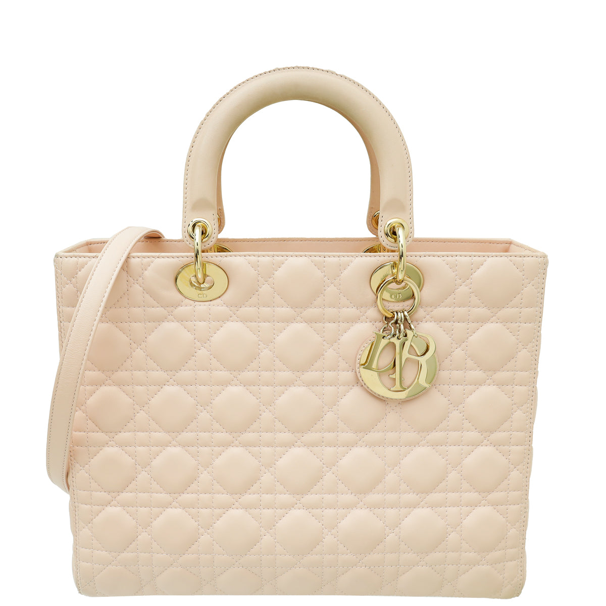 Christian Dior Light Pink Lady Dior Large Bag