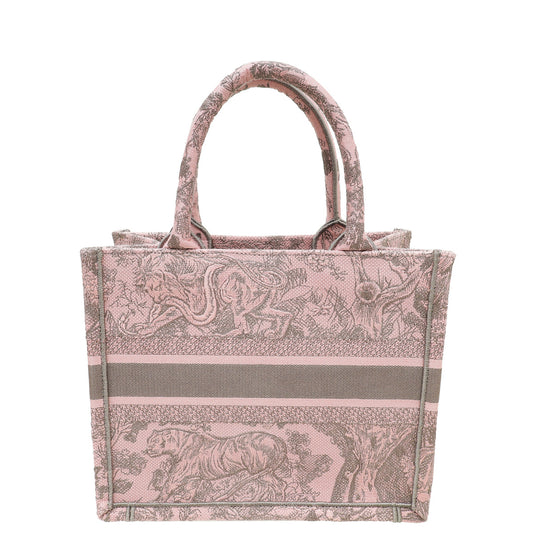 Christian Dior Toile De Jouy Embroidered Book Tote Small Bag