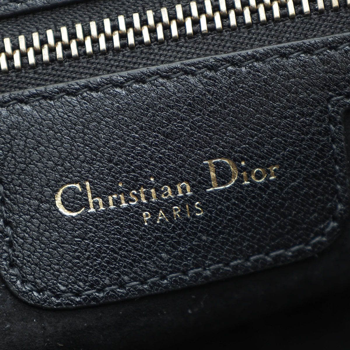 Christian Dior Black Goatskin Double Saddle Pouch Crossbody Bag