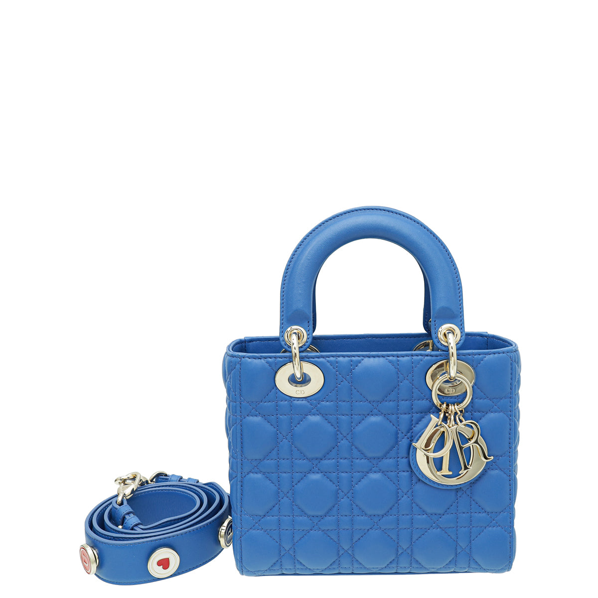 Christian Dior Blue Lady Dior MY ABCDior Small Bag