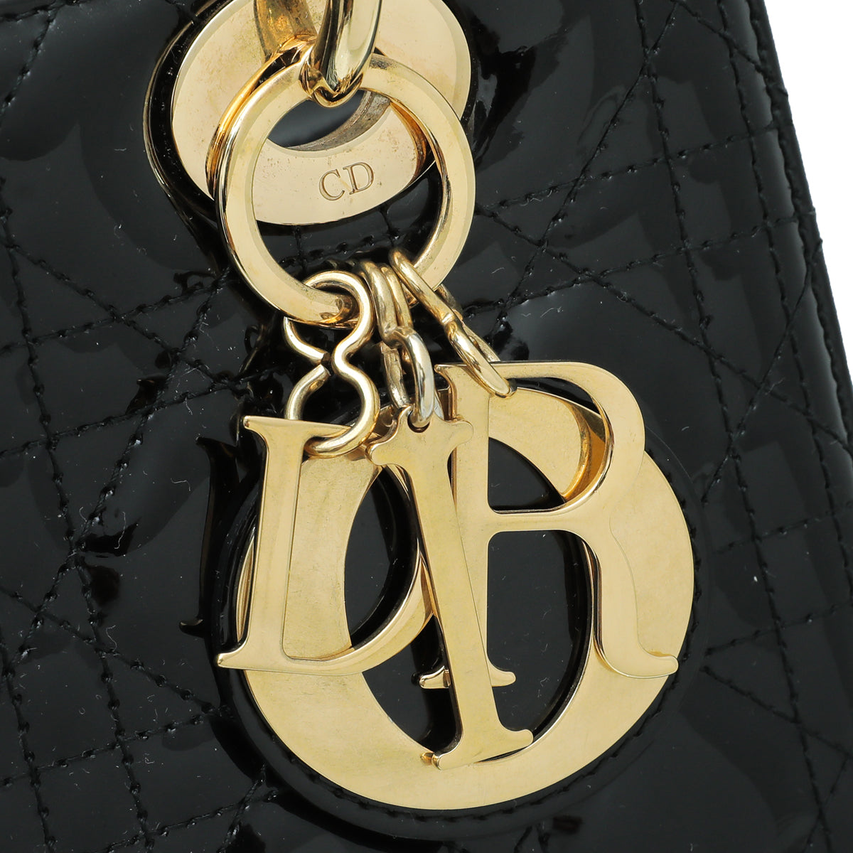 Christian Dior Black Lady Dior Medium Bag