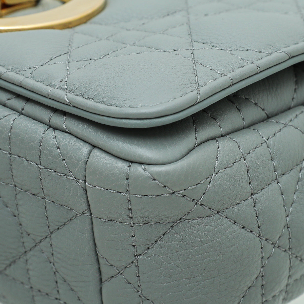 Christian Dior Gray Caro Small Bag