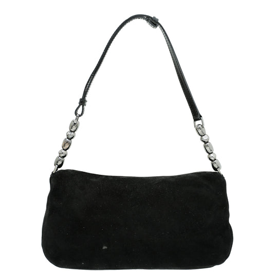 Christian Dior Black Maris Pearl Shoulder Bag