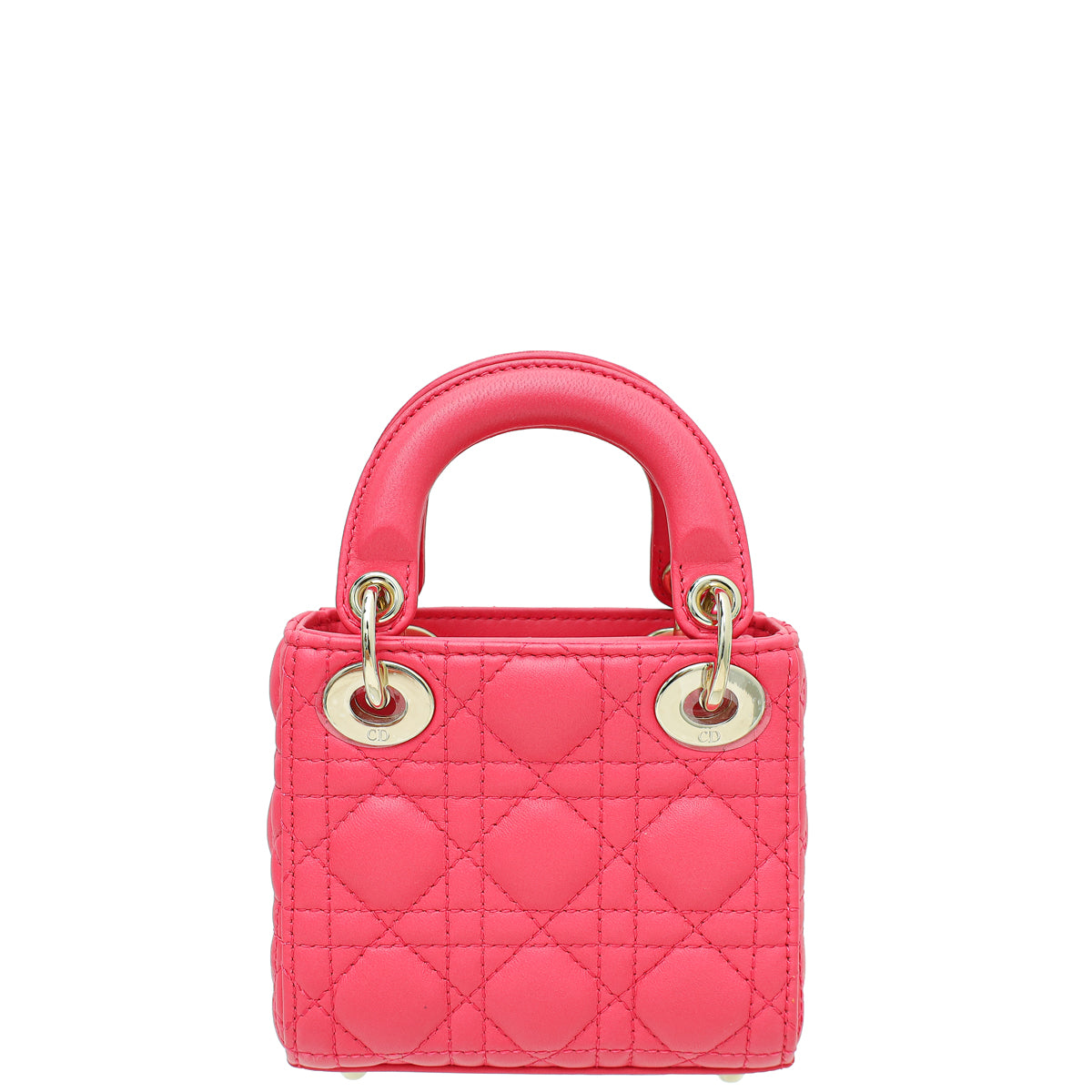 Christian Dior Fuchsia Micro Lady Dior Bag