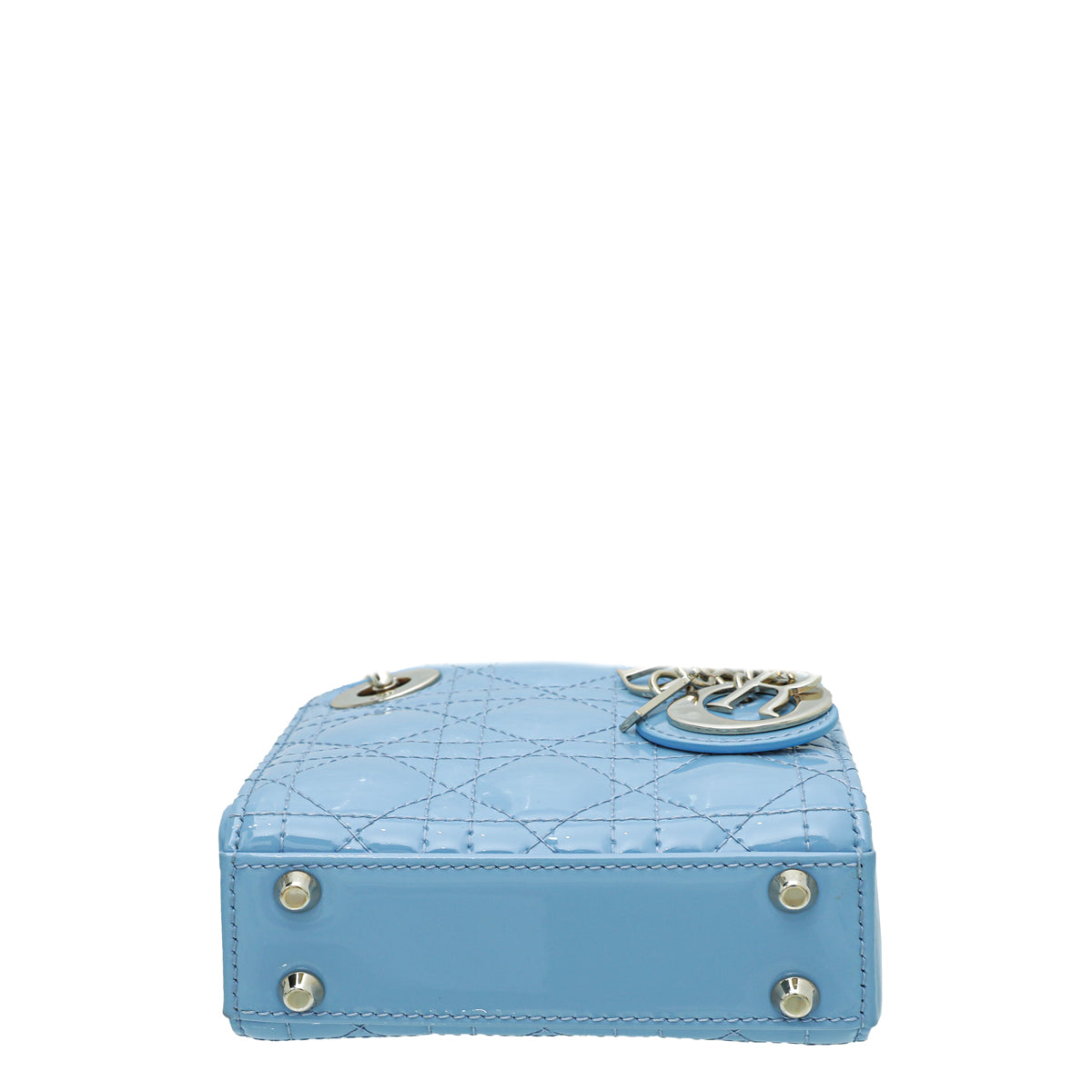 Christian Dior Blue Cornflower Lady Dior Micro Bag