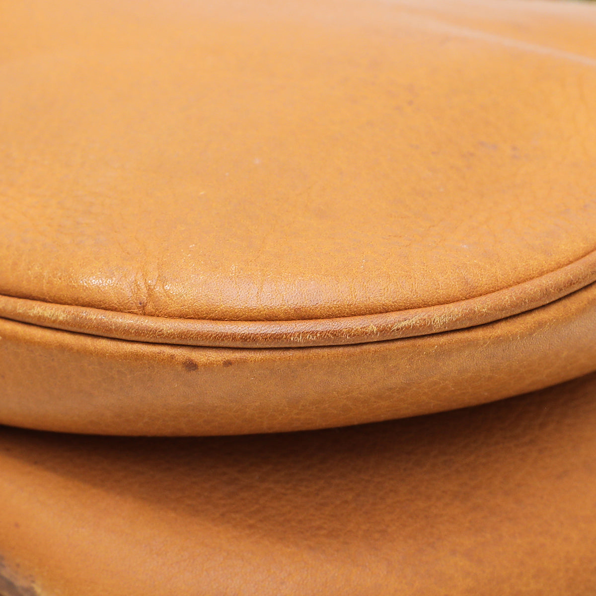 Christian Dior Caramel Saddle Medium Bag