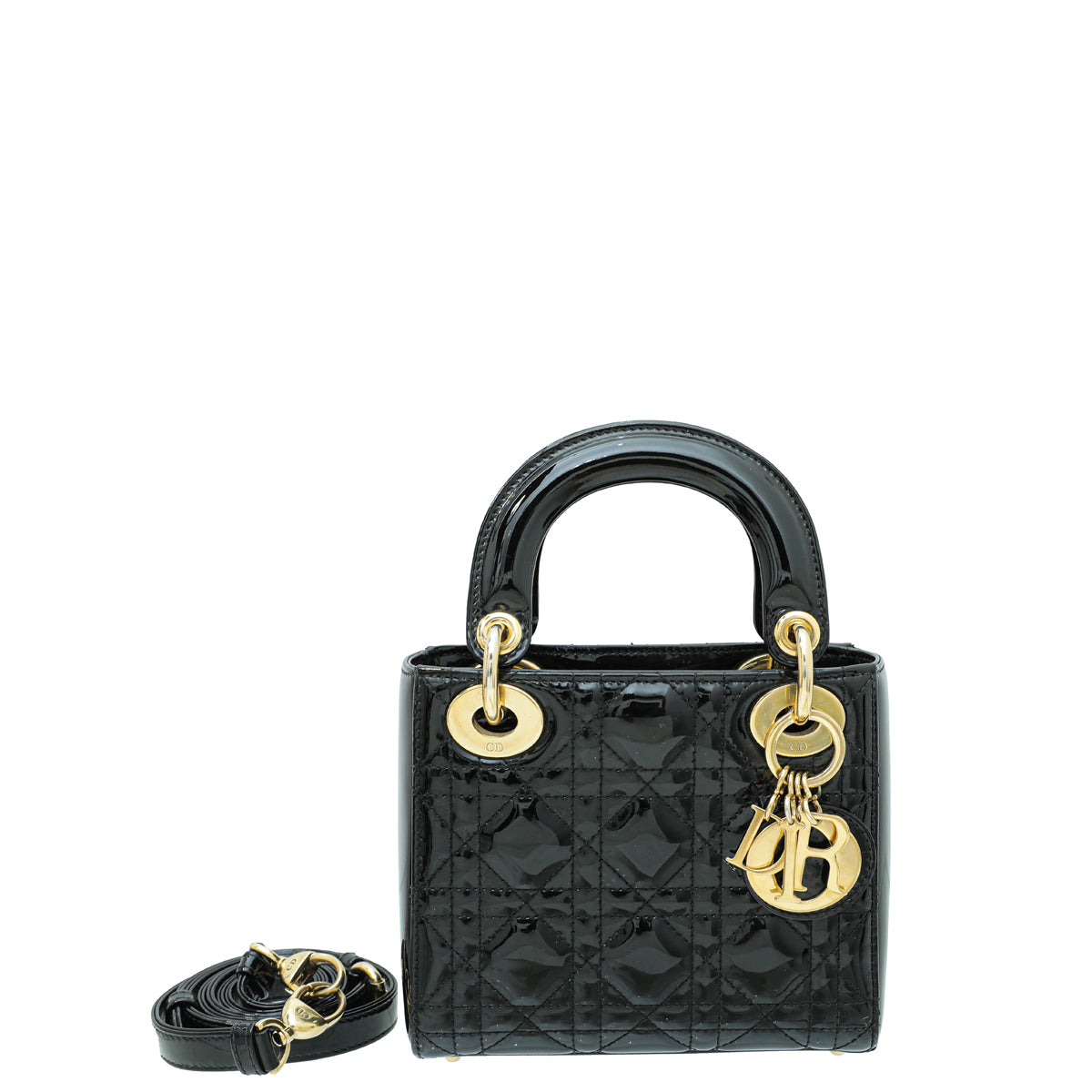 Christian Dior Black Lady Dior Mini Bag