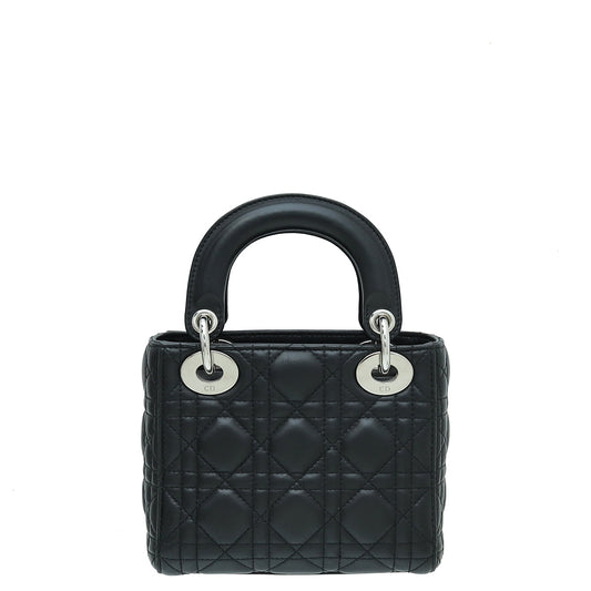 Christian Dior Black Lady Dior Mini Chain Bag