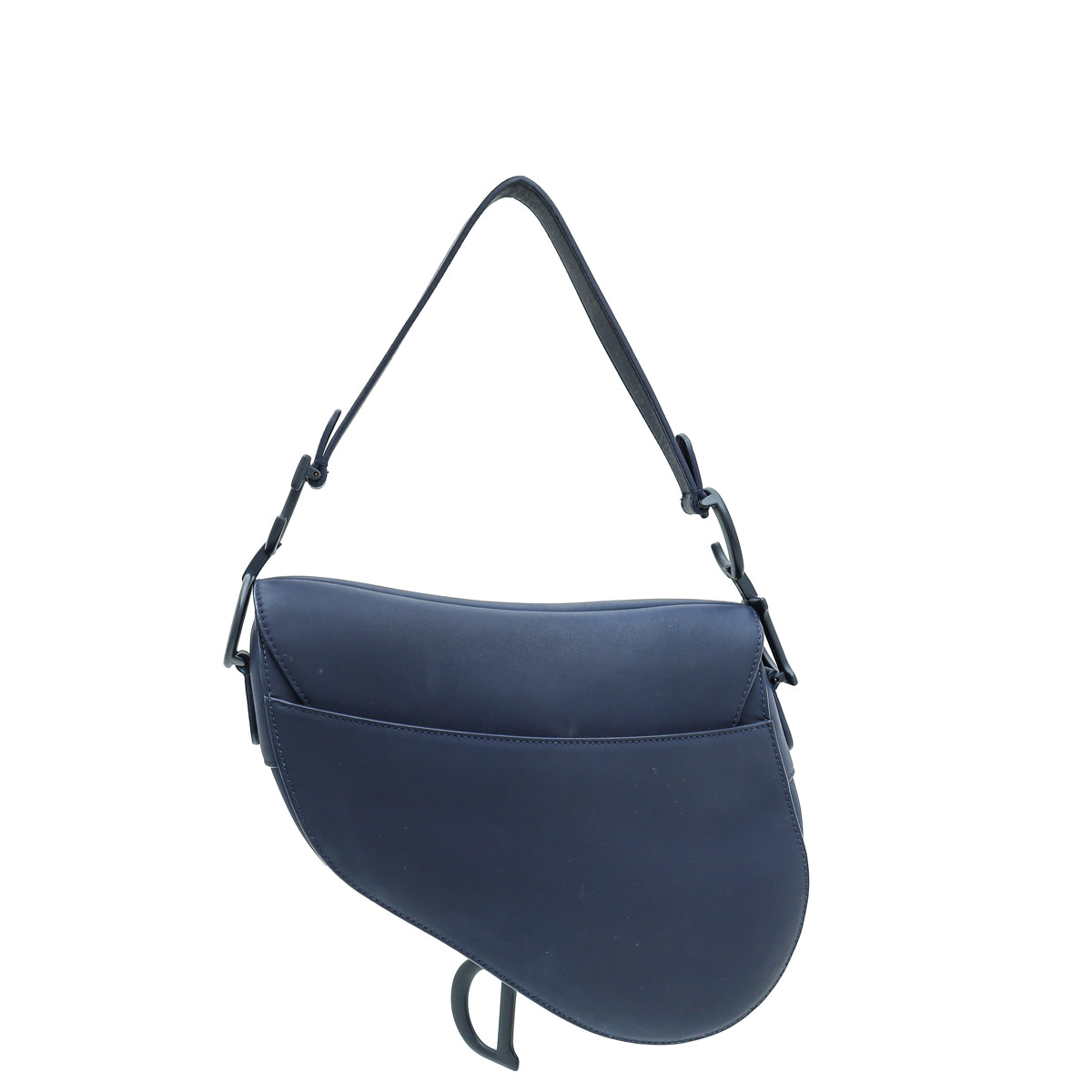 Christian Dior Navy Blue Ultra Matte Saddle Medium Bag