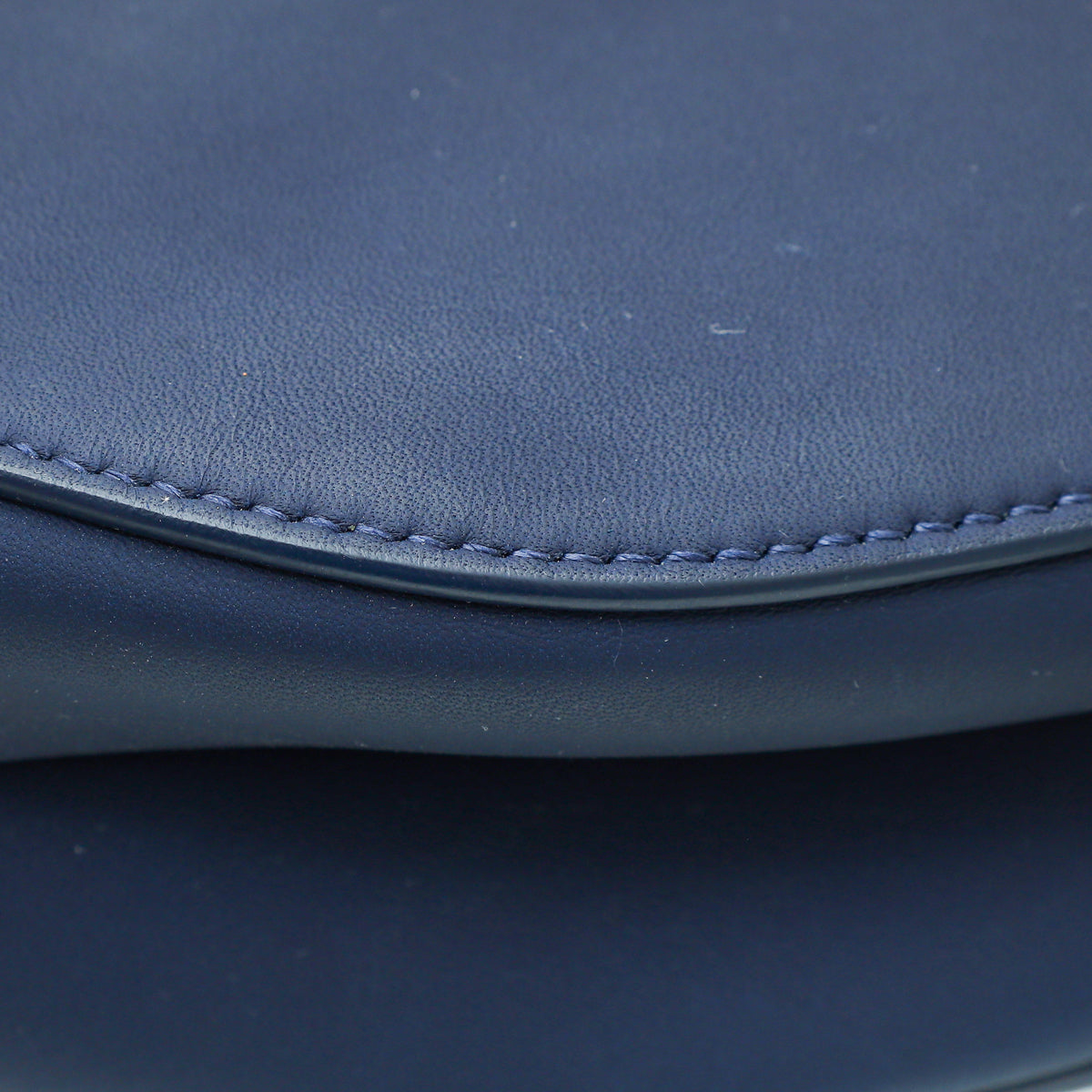 Christian Dior Navy Blue Ultra Matte Saddle Medium Bag