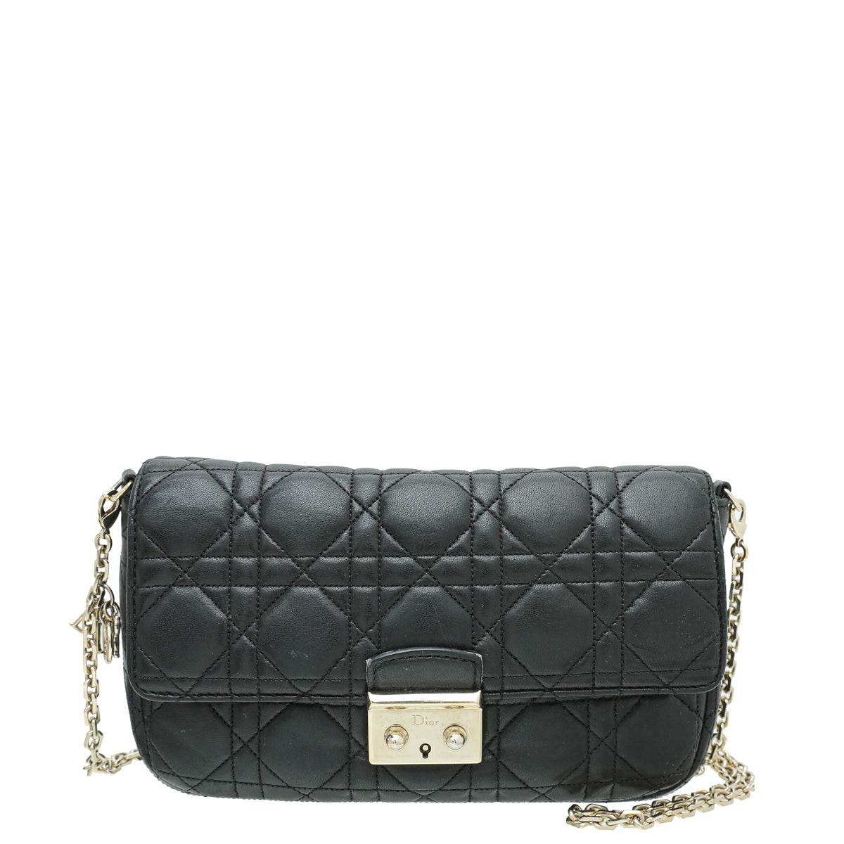 Christian Dior Black Miss Dior Promenade Pouch Clutch