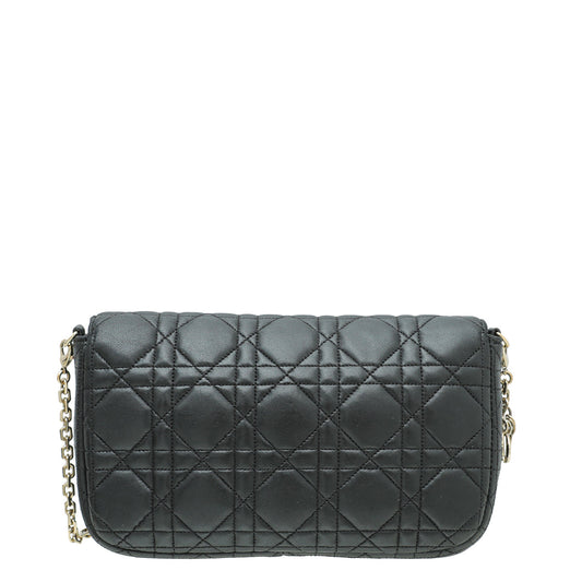 Christian Dior Black Miss Dior Promenade Pouch Clutch