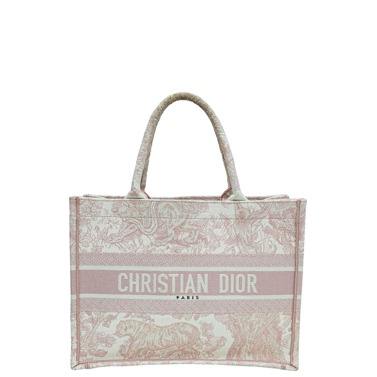 Christian Dior Bicolor Book Tote Toile de Jouy Embroidery Bodrum Medium Bag