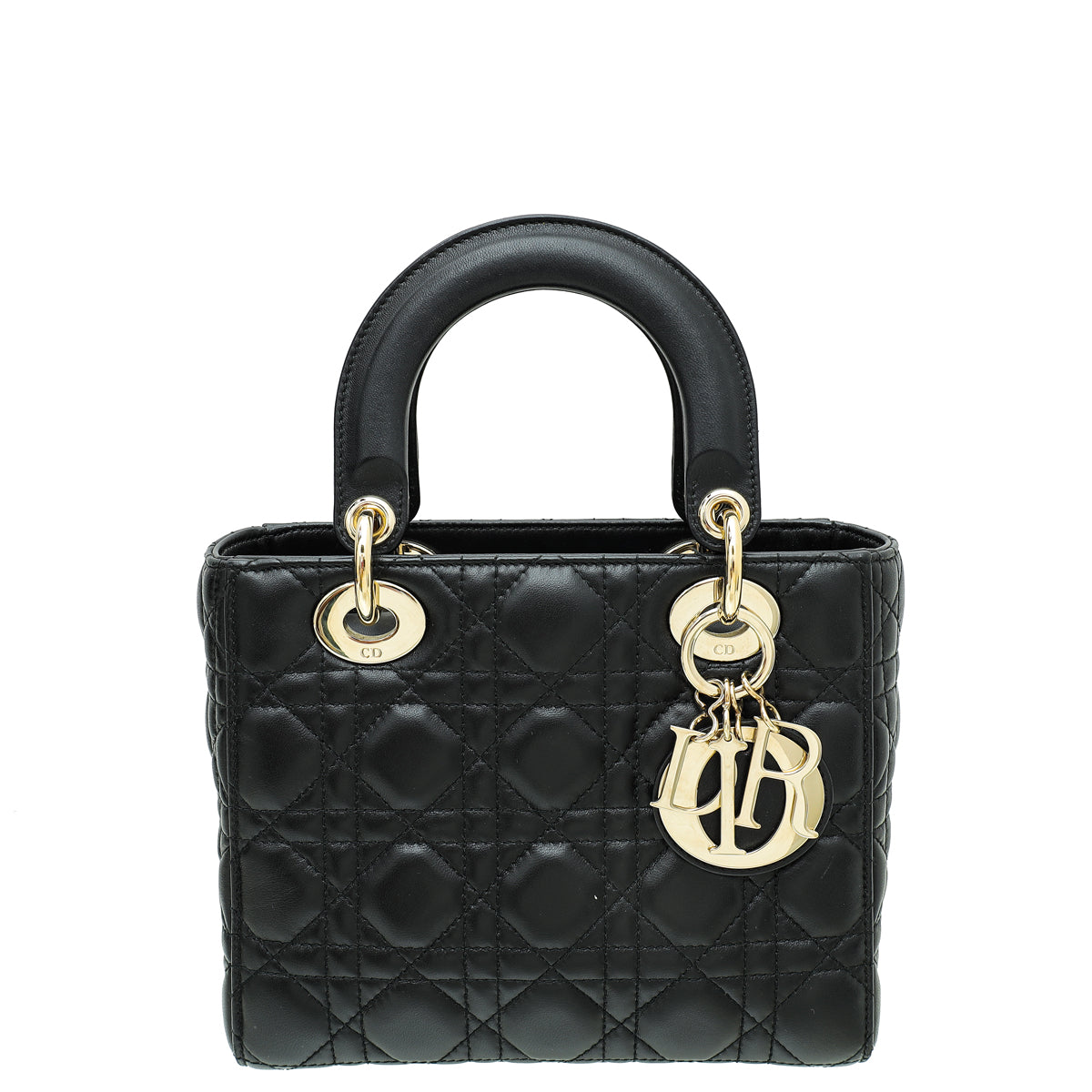 Christian Dior Black Lady Dior Small Bag