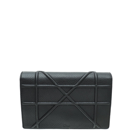 Christian Dior Black Diorama Chain Pouch