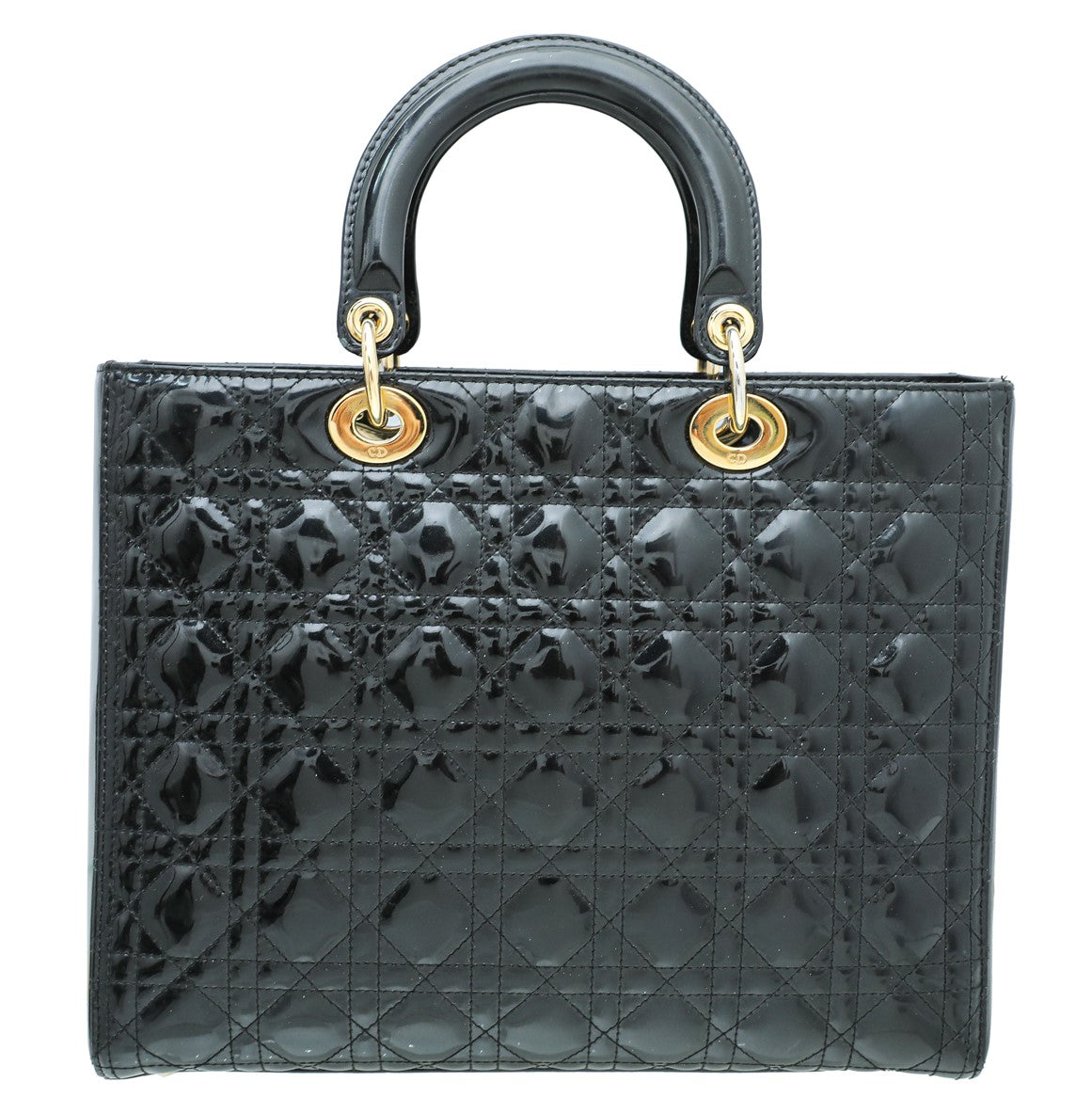 Christian Dior Black Lady Dior Large Bag