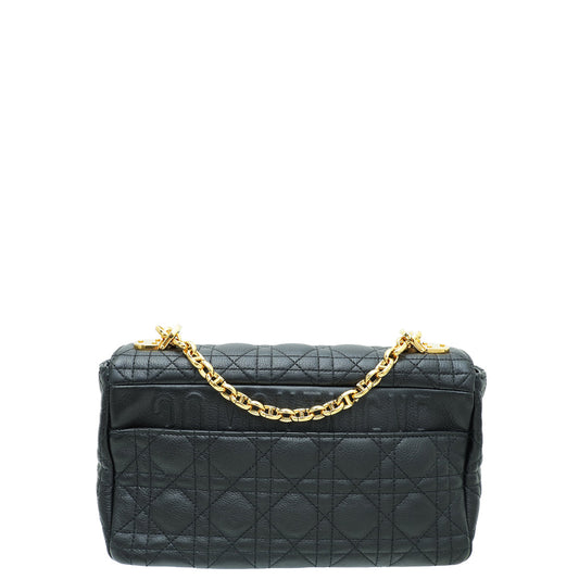 Christian Dior Black Caro Medium Bag