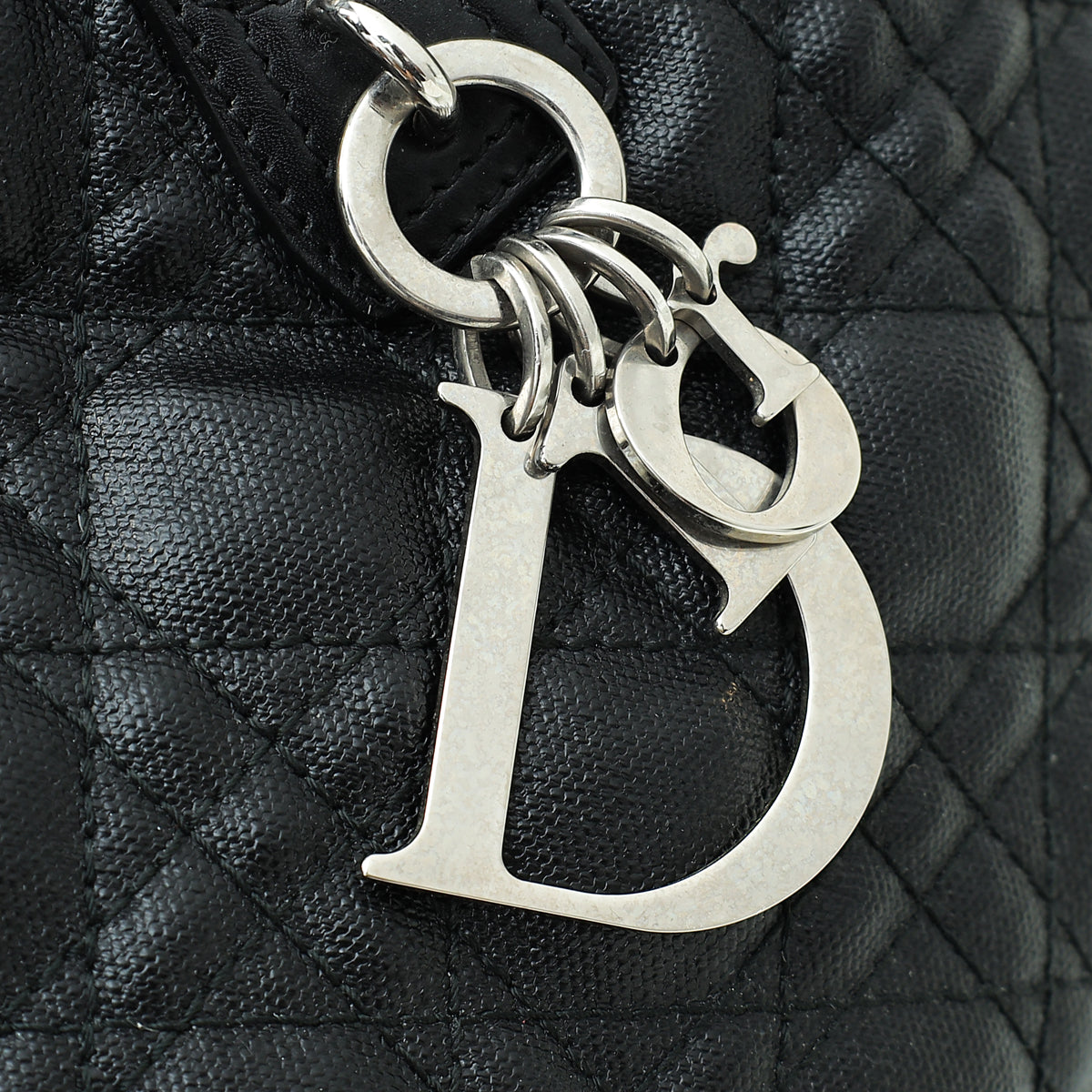 Christian Dior Black Panarea Medium Tote Bag