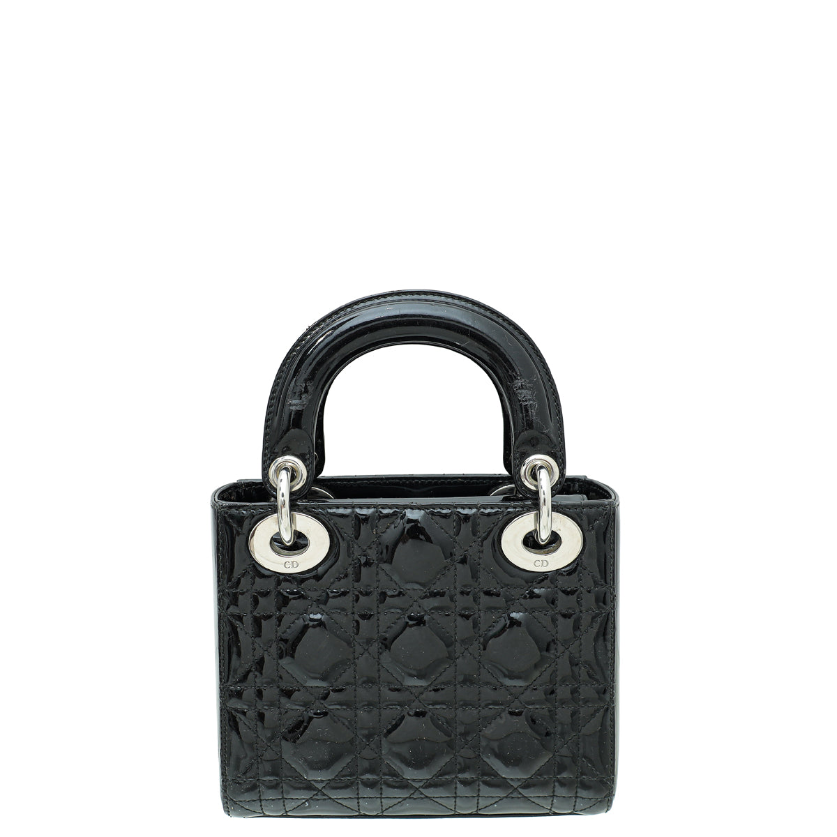 Christian Dior Black Lady Dior Mini Strap Bag