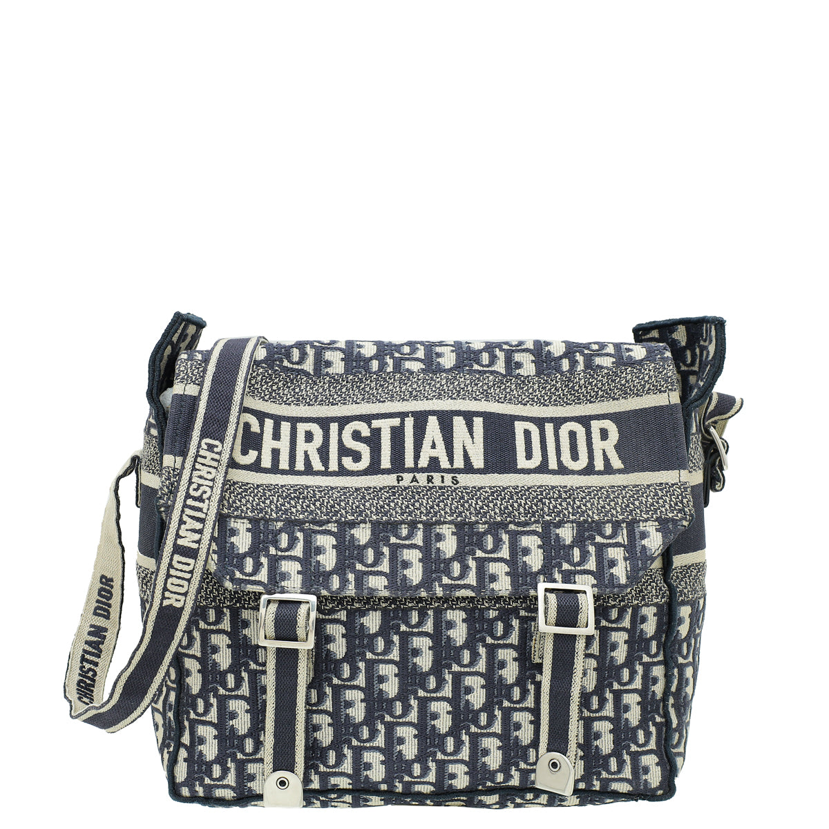 Christian Dior Blue Oblique Diorcamp Medium Bag