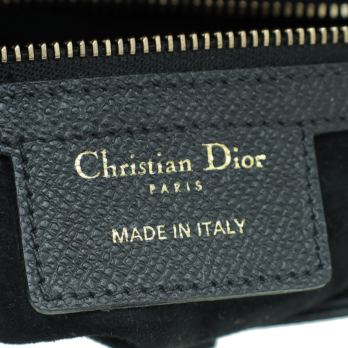 Christian Dior Black Saddle Medium Bag