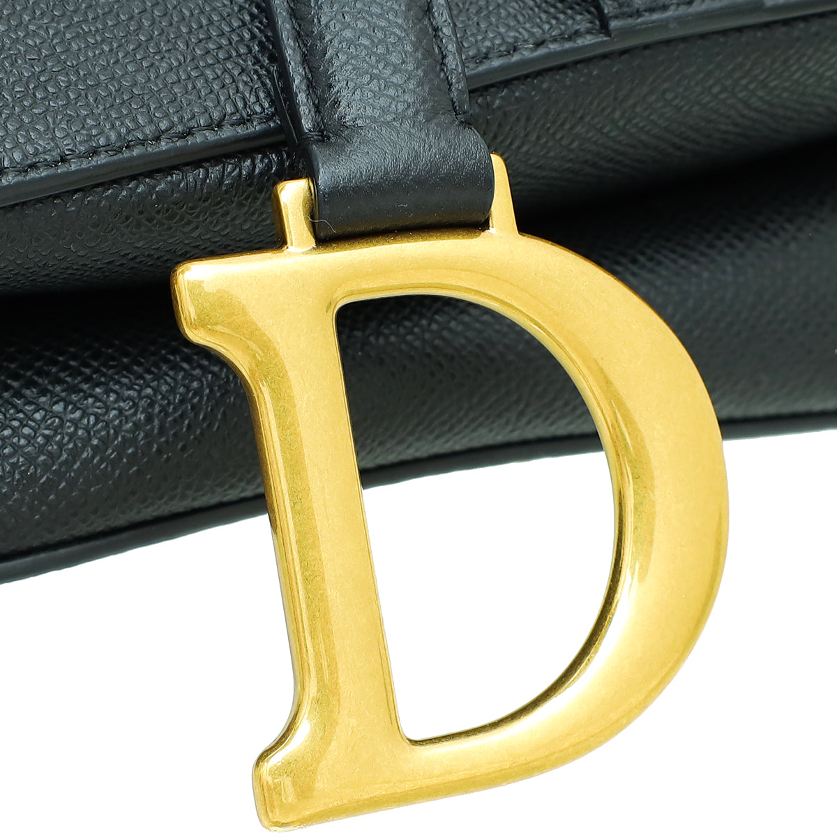 Christian Dior Black Saddle Medium Bag