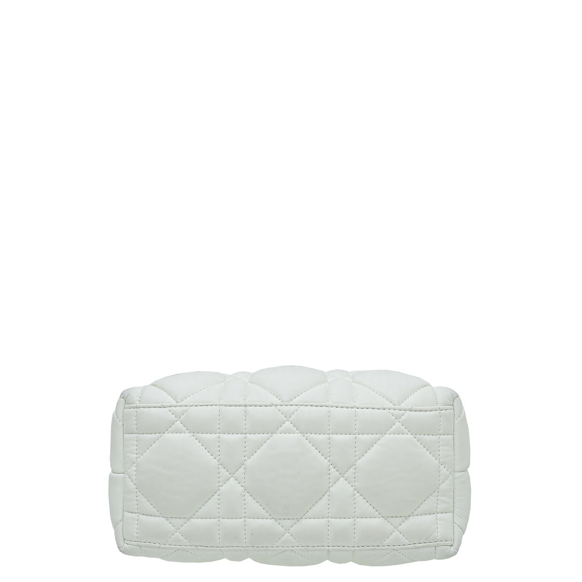 Christian Dior White Travel Macrocannage Nomad Pouch