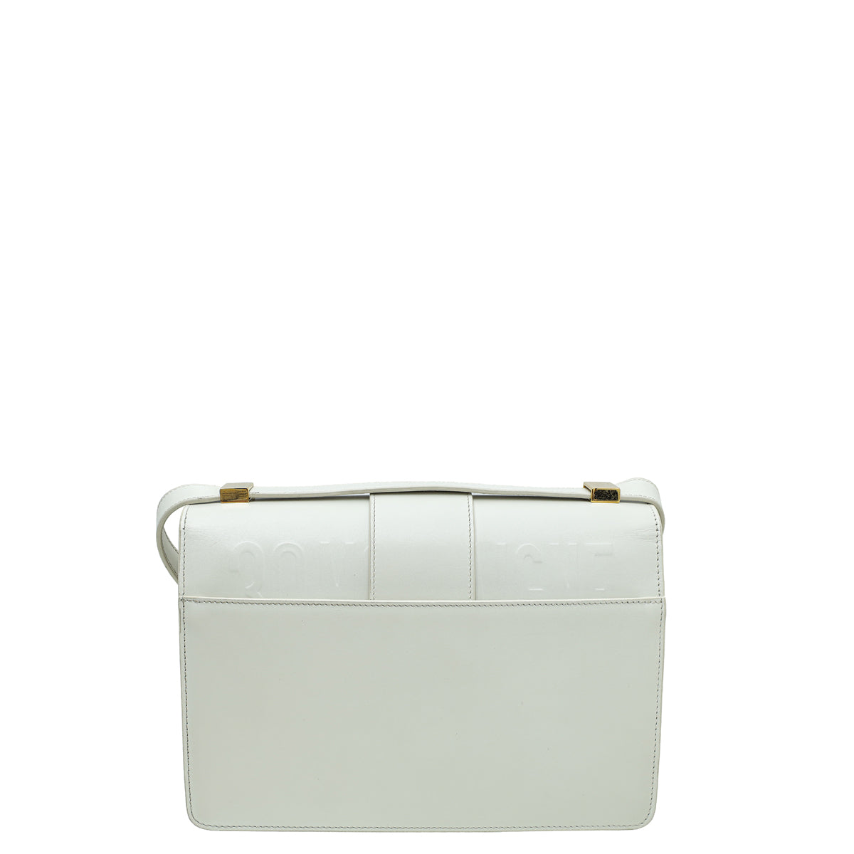 Christian Dior White 30 Montaigne Medium Shoulder Bag