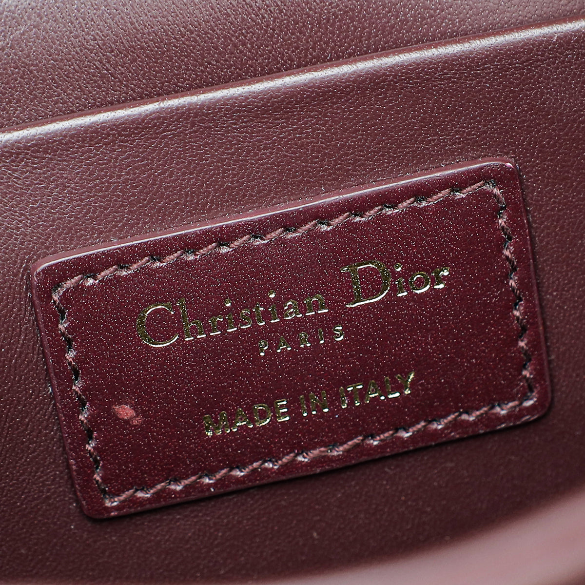 Christian Dior Burgundy 30 Montaigne Box Bag