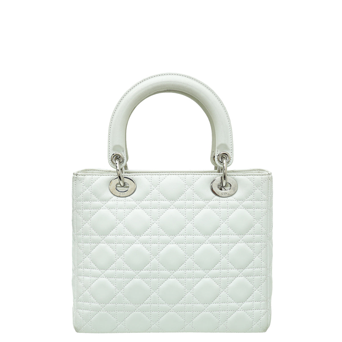 Christian Dior White Lady Dior Medium Bag