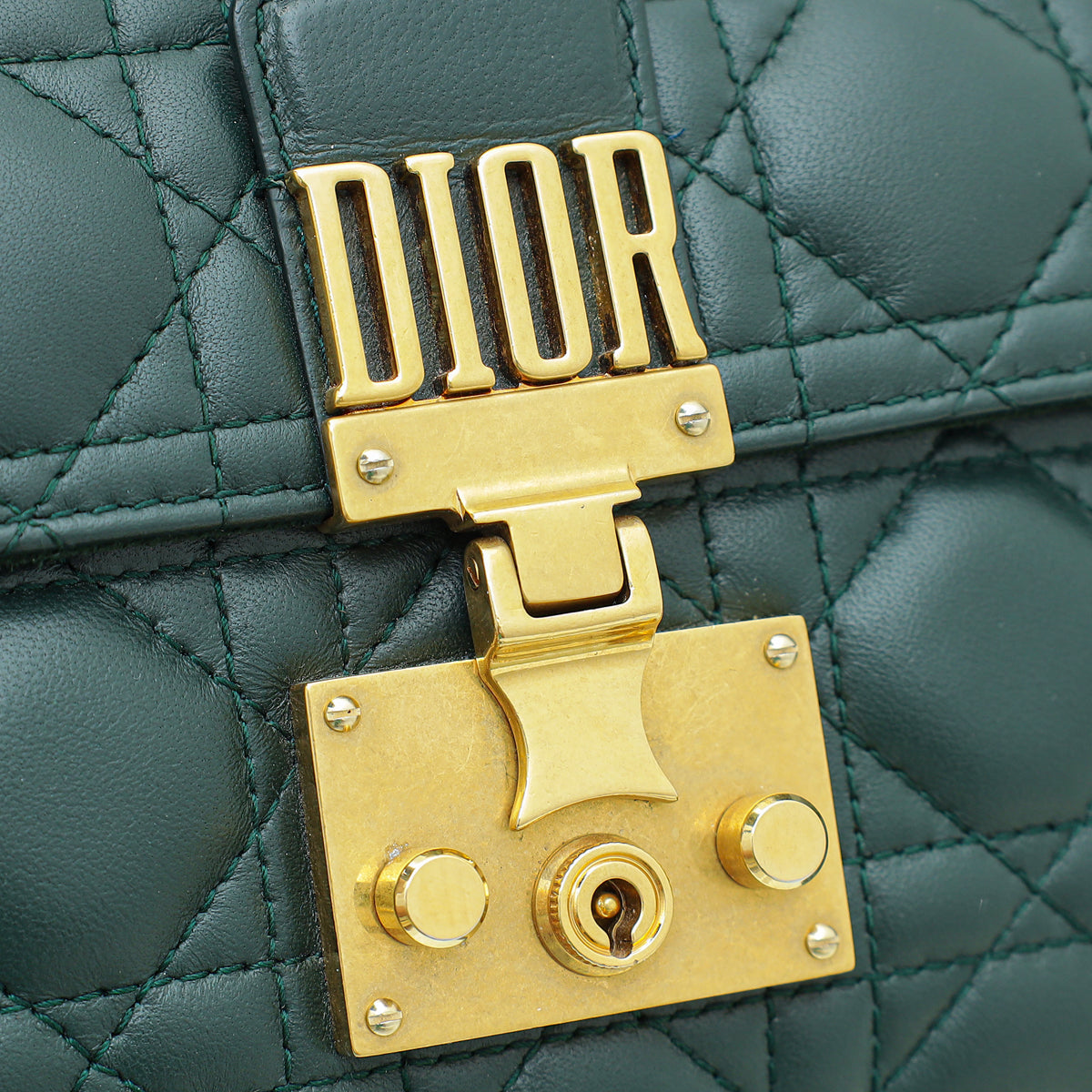 Christian Dior Emerald Green DiorAddict Flap Small Bag