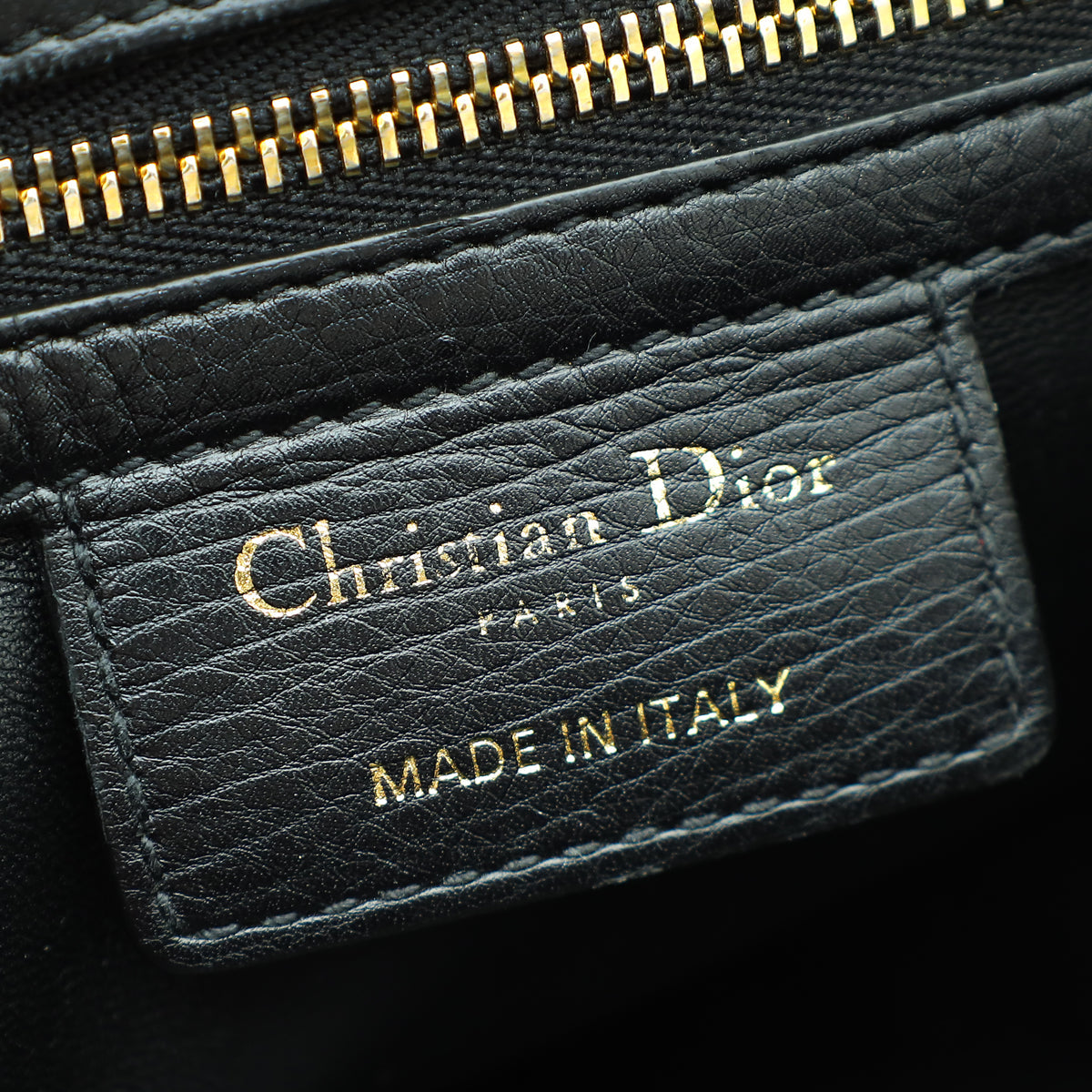 Christian Dior Black Supple Cannage Caro Large Flap Bag