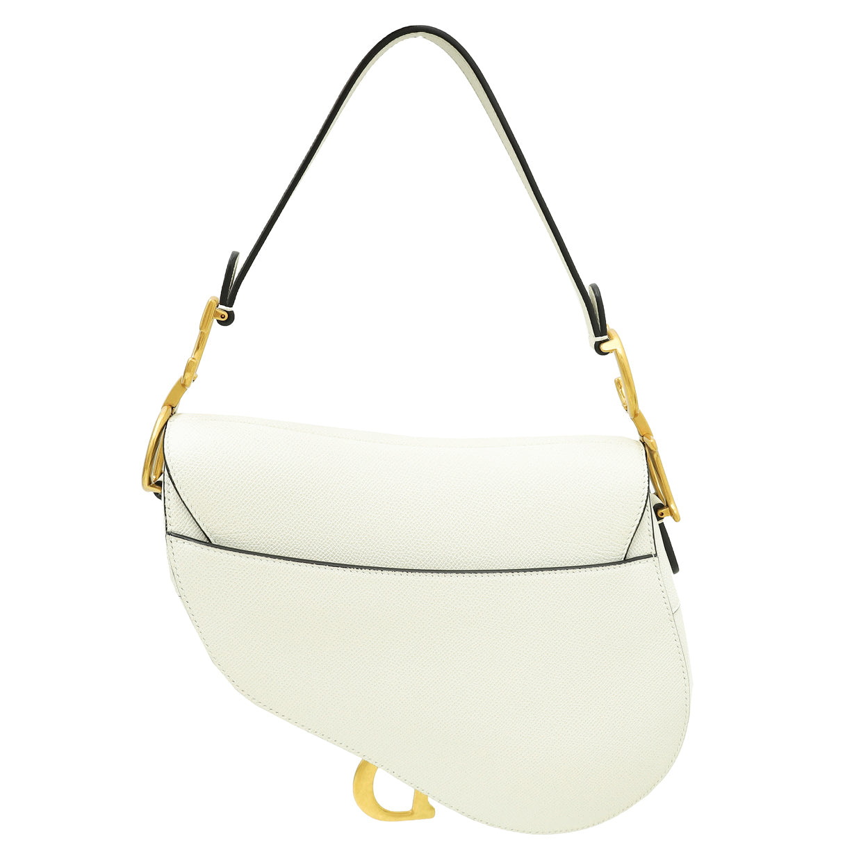 Christian Dior White Saddle Medium Bag