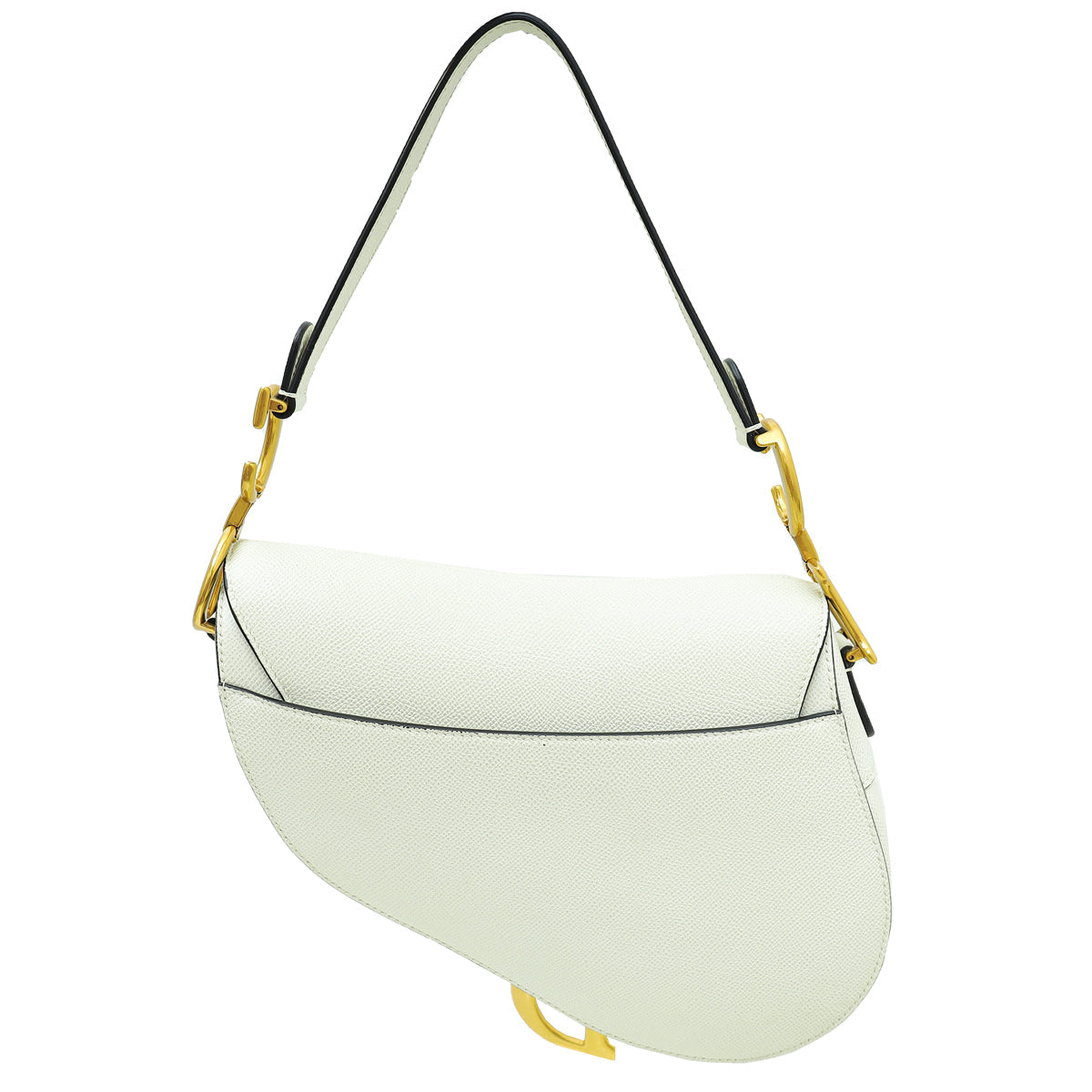 Christian Dior White Saddle Medium Bag