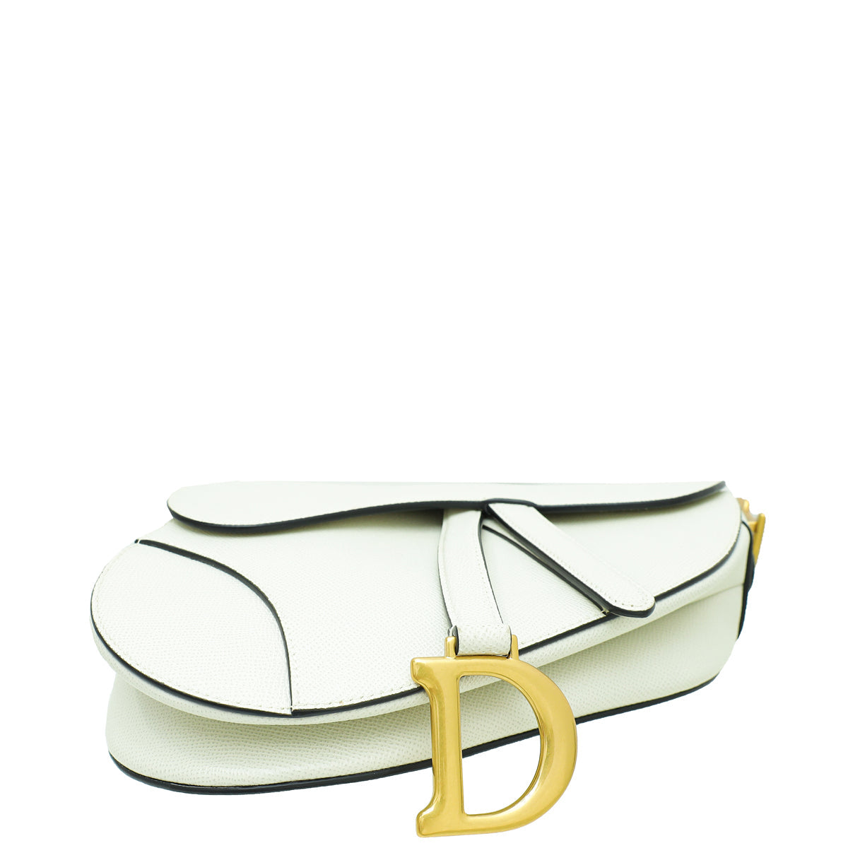 Christian Dior White Saddle Medium Bag