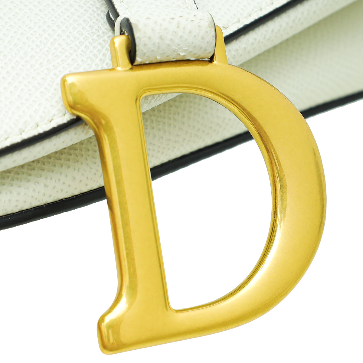 Christian Dior White Saddle Medium Bag