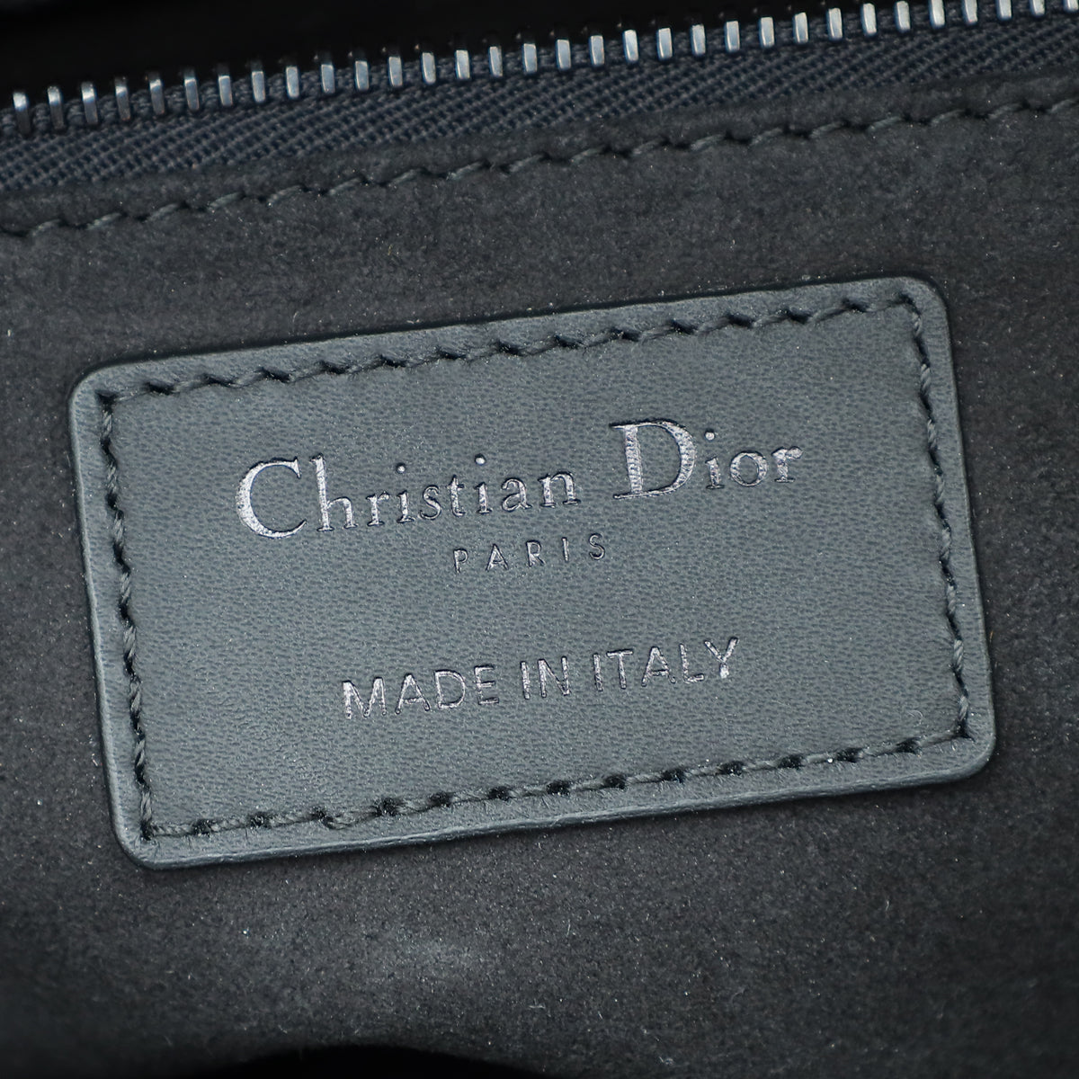 Christian Dior So Black Lady Dior Ultra Matte Medium Bag