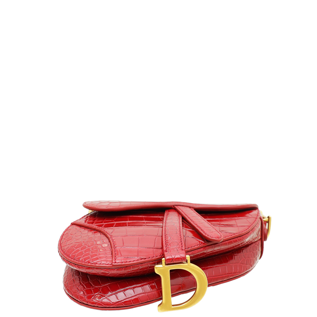 Christian Dior Dark Red Saddle Mini Bag