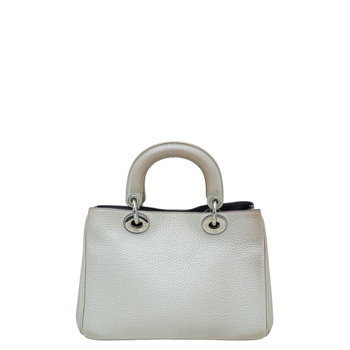 Christian Dior Pearl White Diorissimo Mini Tote Bag