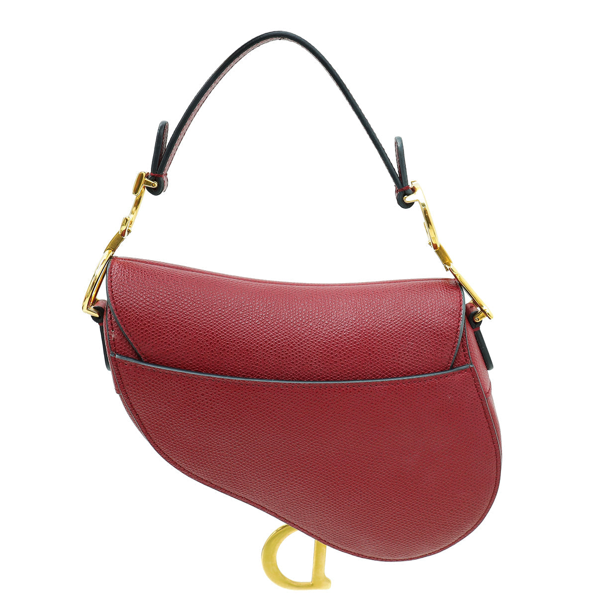 Christian Dior Burgundy Saddle Mini Bag