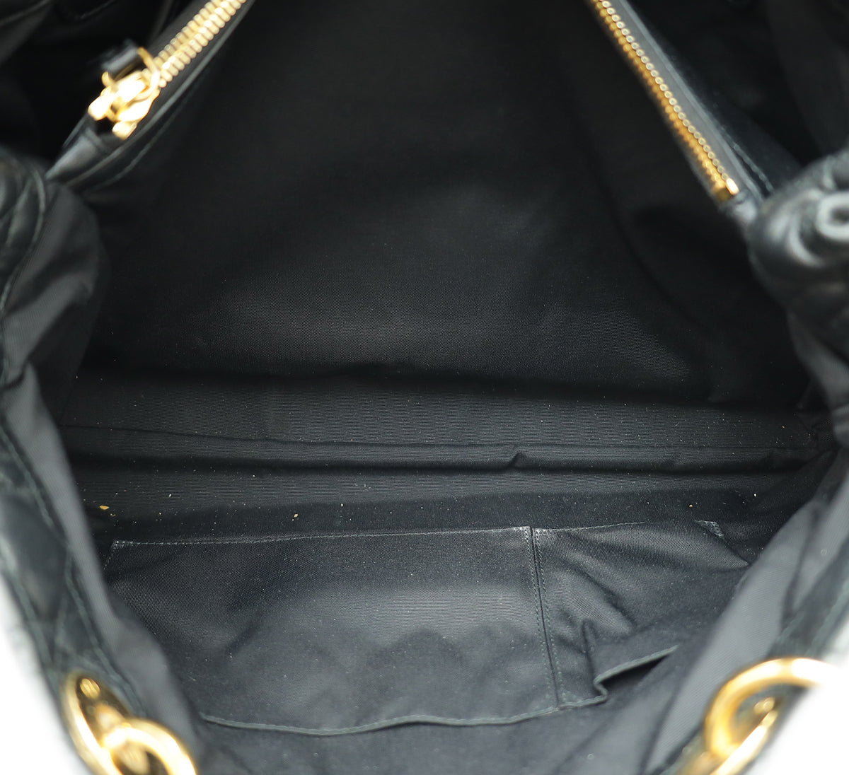 Christian Dior Black Lady Dior Soft Tote Large Bag