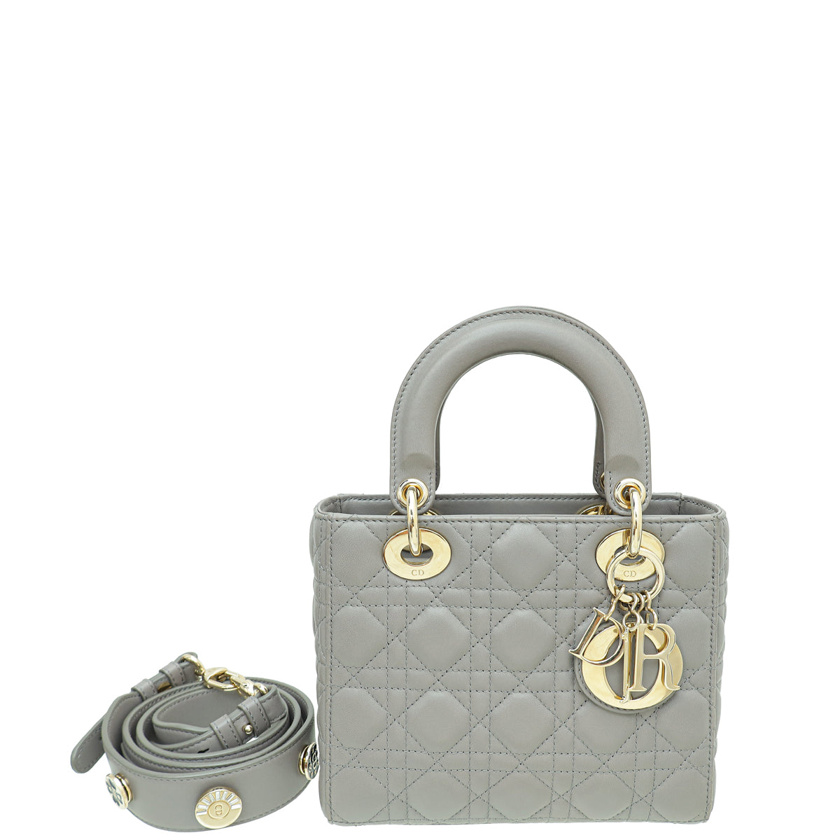 Christian Dior Grey Lady Dior My ABCDior Small Bag