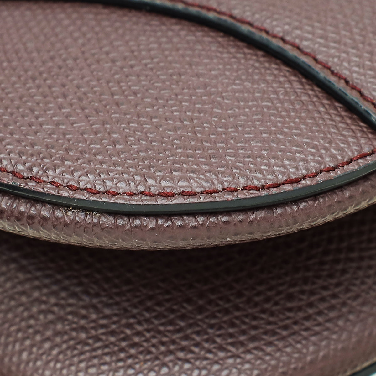 Christian Dior Burgundy Mini Saddle Bag w/Strap