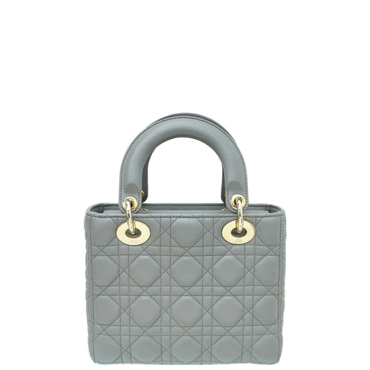 Christian Dior Gray My ABCDior Lady Dior Small Bag