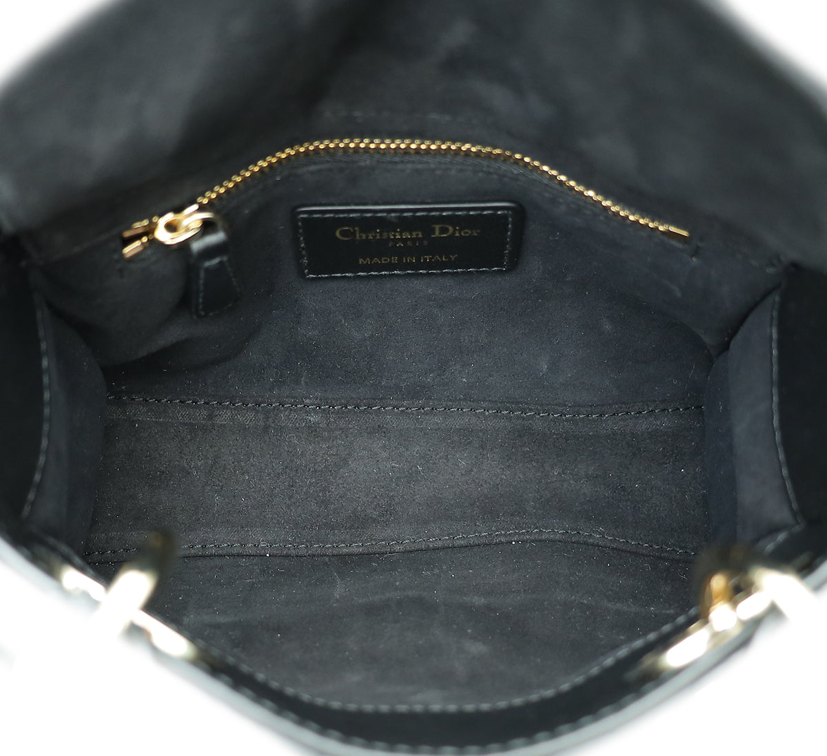 Christian Dior Black Lady Dior Mini Chain Bag