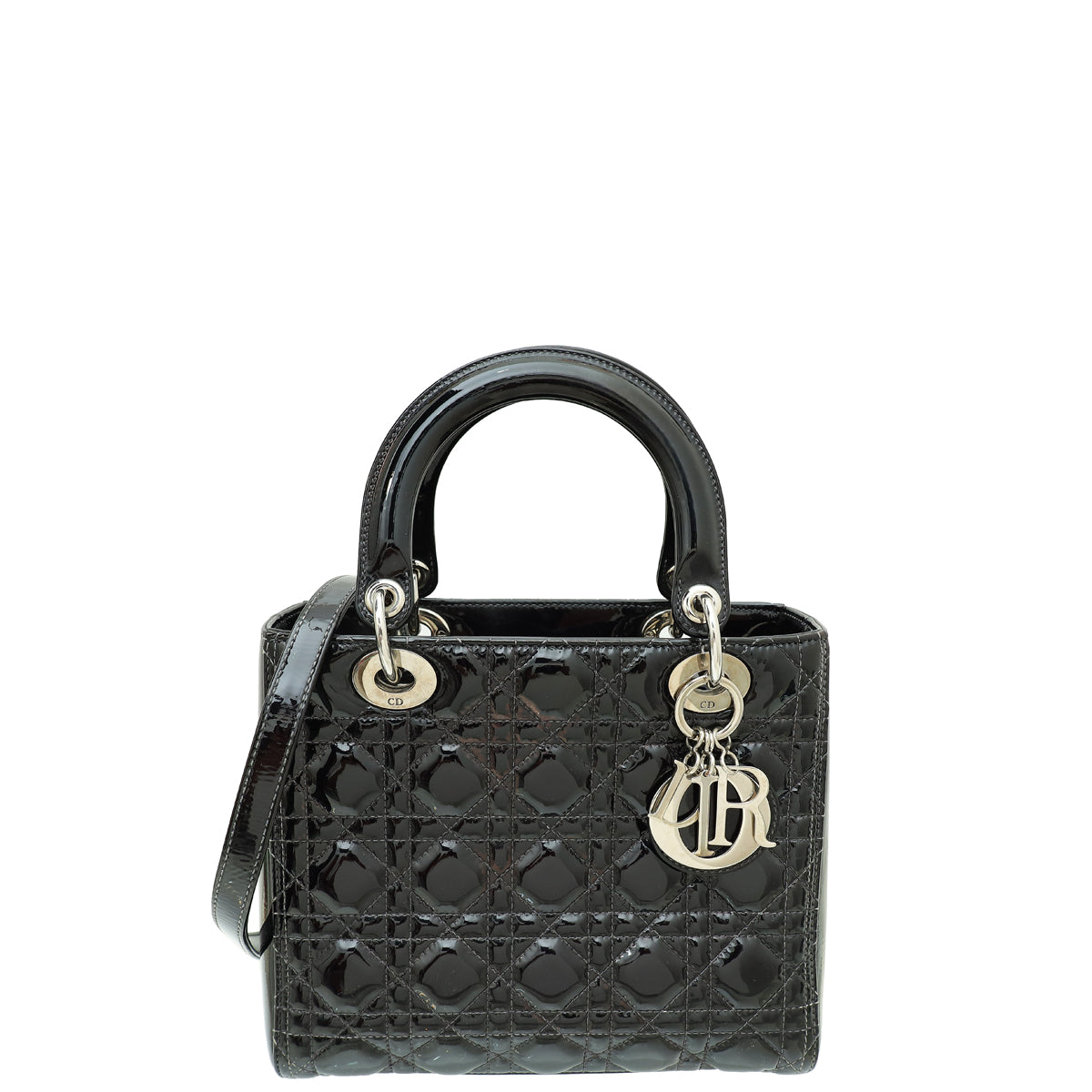 Christian Dior Black Lady Dior Medium Bag