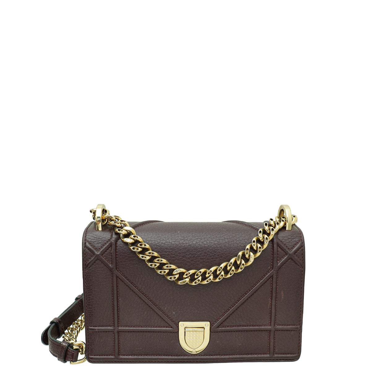 Christian Dior Burgundy Diorama Small Bag